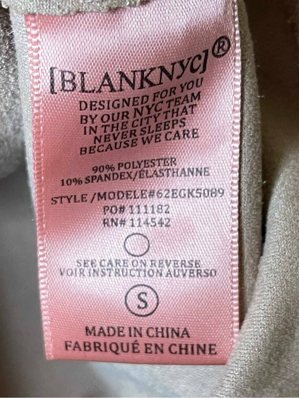 Blank NYC Faux Suede Moto Jacket - Brown Taupe Sz S - Picture 5 of 6